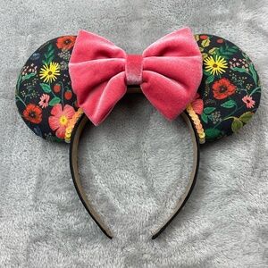 Disney Flower and Garden Minnie Mouse Ears Custom Made Headband Adult Size